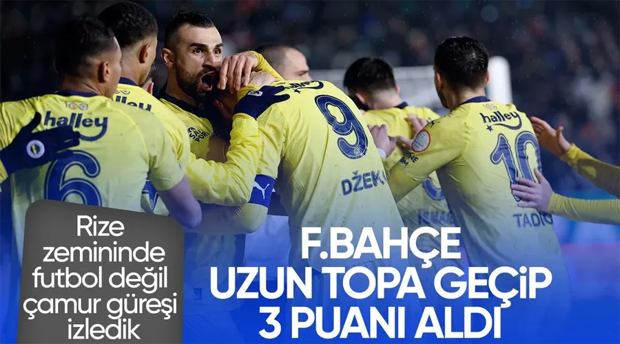 Fenerbahçe, Rizespor deplasmanında 3 puanı üç golle aldı