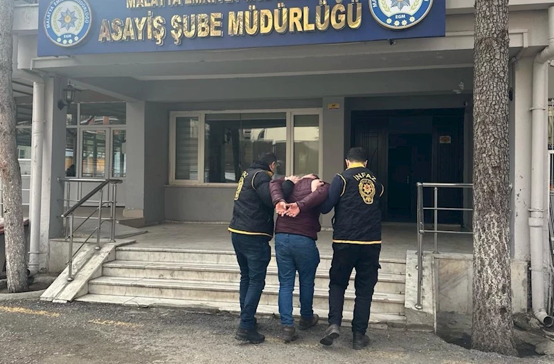 Malatya’da, 46 yıl hapis cezası bulanan hükümlü yakalandı
