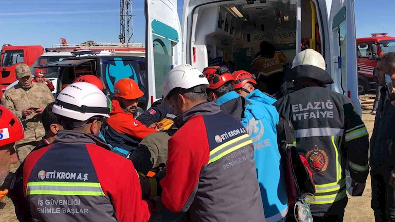Elazığ’da maden ocağında göçük: 3 işçi kurtarıldı, 1 işçi göçük altında
