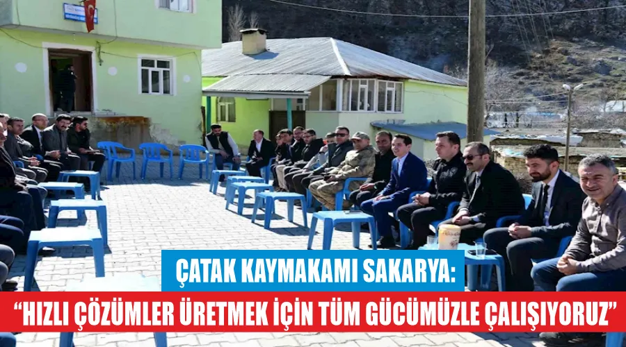 Çatak Kaymakamı Sakarya: 