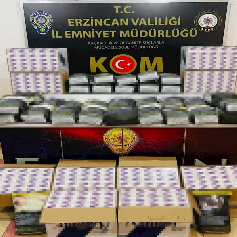 Erzincan polisi kaçakçılık olaylarına geçit vermiyor
