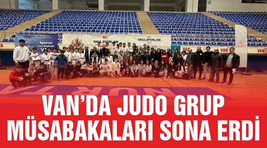 Van’da judo grup müsabakaları sona erdi