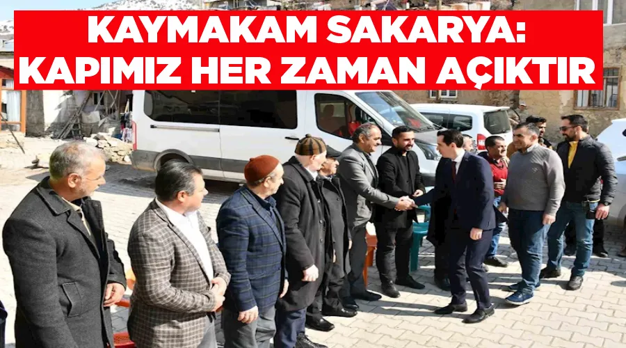 Çatak Kaymakamı Sakarya: 