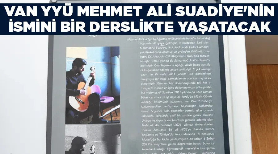 Van YYÜ Mehmet Ali Suadiye