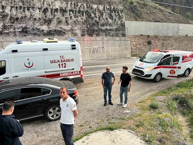 Erzincan’da yoldan çıkan otomobil Fırat Nehrine uçtu
