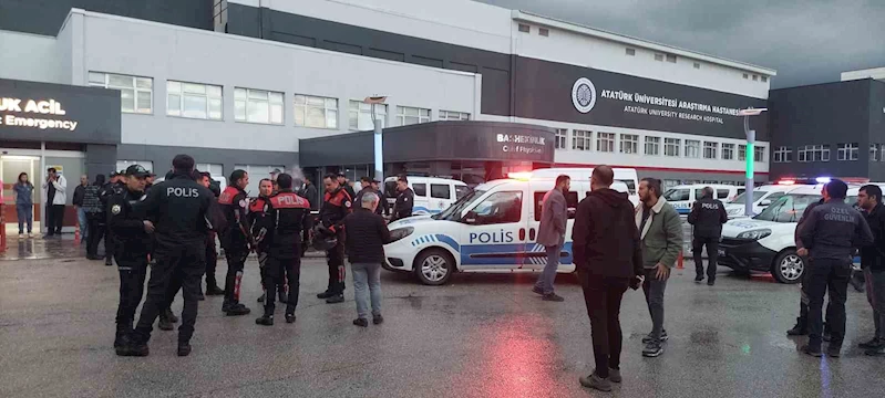 Erzurum’da hasta yakınları, sağlıkçılara ve polise saldırdı
