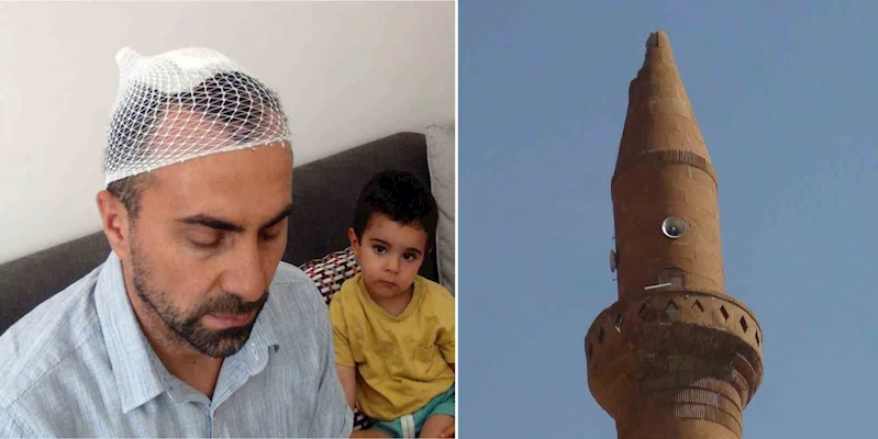 Ahlat’ta cami minaresine yıldırım düştü, müezzin yaralandı
