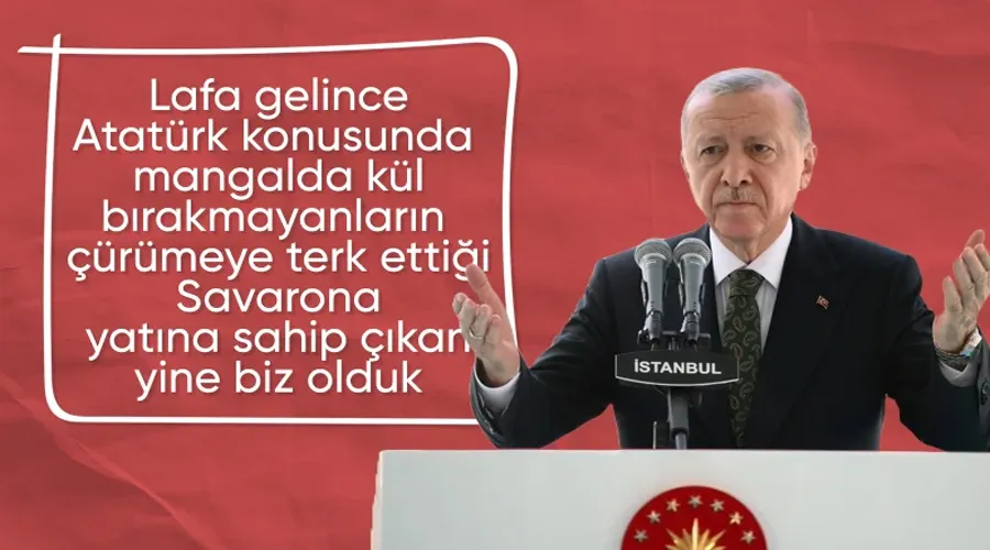 Cumhurbaşkanı Erdoğan: Savanora yatına sahip çıkan biz olduk