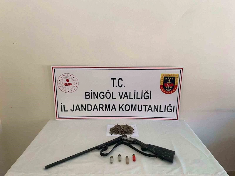 Bingöl’de uyuşturucu madde ve silah ele geçirildi: 2 gözaltı
