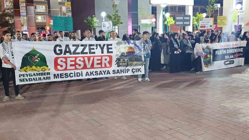 Muş’ta yüzlerce kişi Haniye için yürüdü
