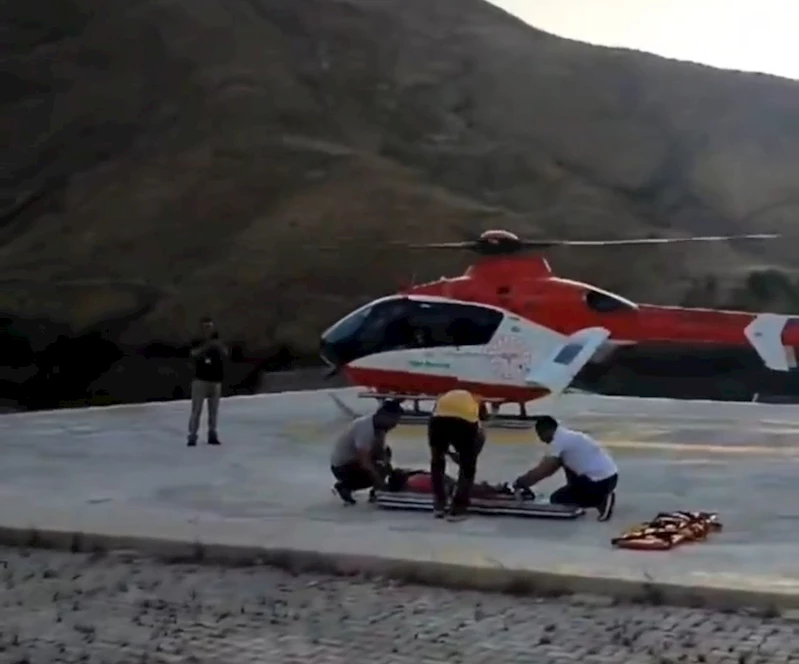 Helikopter ambulans 4 yaşındaki çocuk için havalandı
