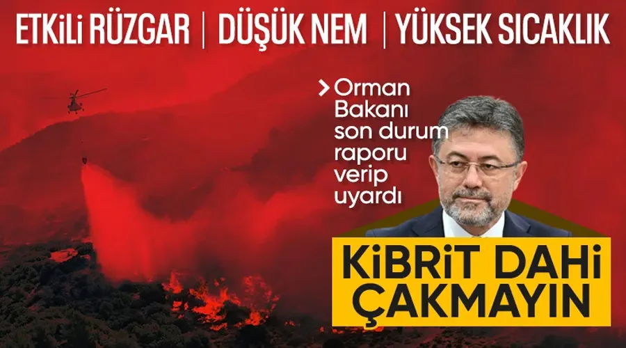 İbrahim Yumaklı, devam eden yangınlara ilişkin son durumu paylaştı