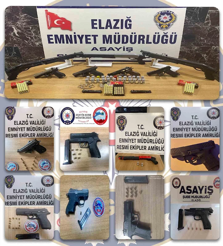 Elazığ’da ruhsatsız silah operasyonları
