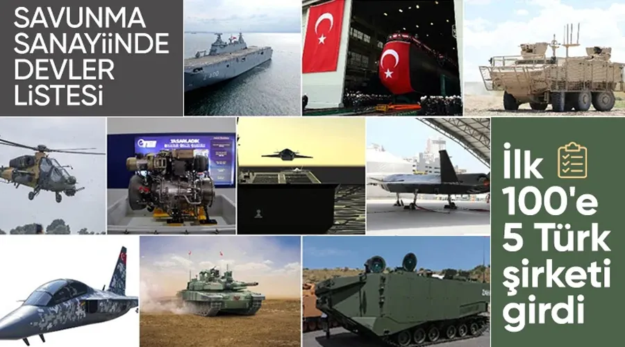 Dünyanın en büyük 100 savunma şirketi açıklandı: Listede 5 Türk şirketi var