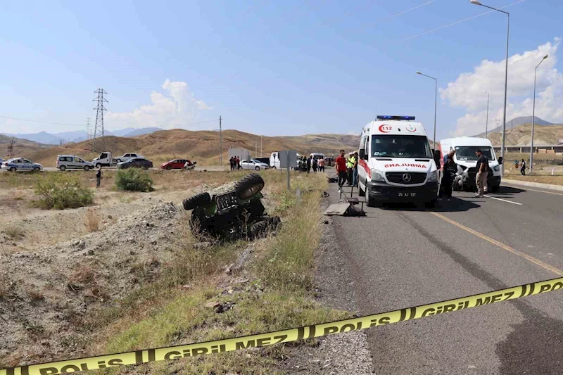 Erzurum’un Oltu ilçesinde feci trafik kazası
