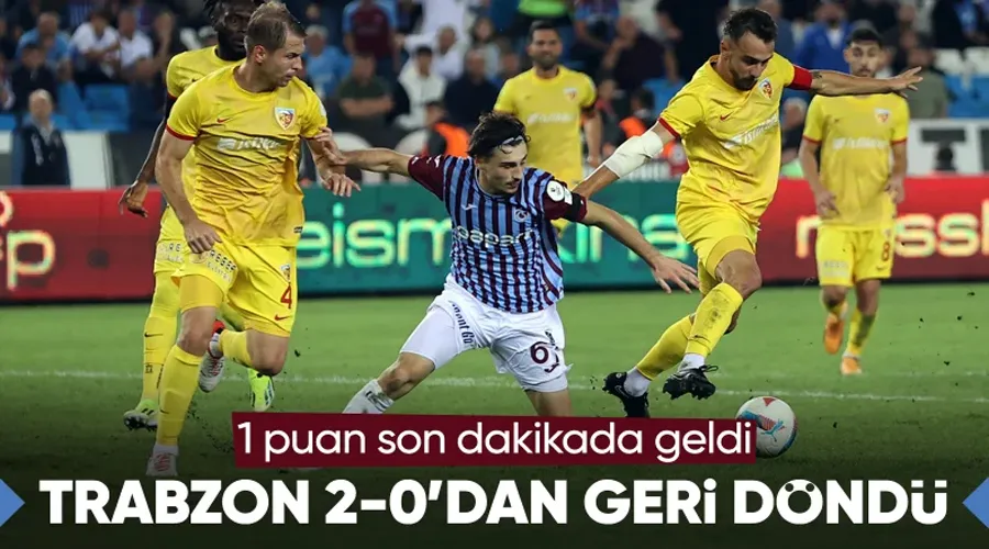 Trabzonspor, evinde Kayserispor