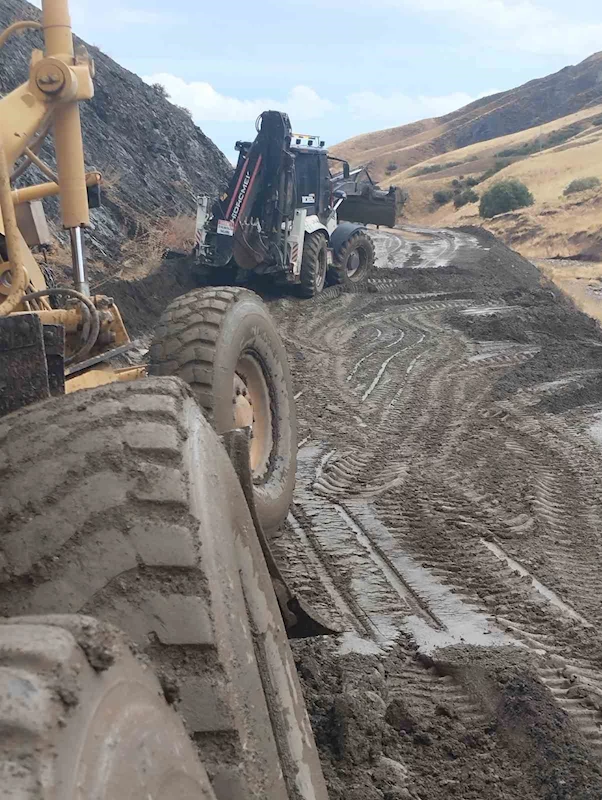 Ahlat’ta sel nedeniyle kapanan köy yolları ulaşıma açıldı
