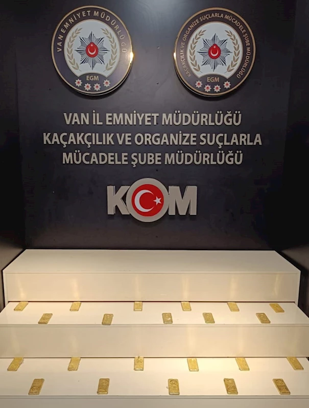 Van’da 66 milyon TL değerinde kaçak altın ele geçirildi