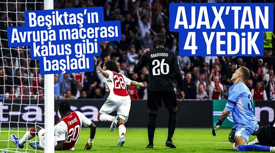 Beşiktaş, Ajax deplasmanında farklı yenildi! Ajax - Beşiktaş - CANLI SKOR