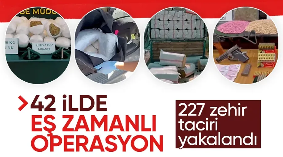 Van ile Birlikte 42 İlde Narkoçelik-37 Operasyonu : 227  Şüpheli Yakalandı