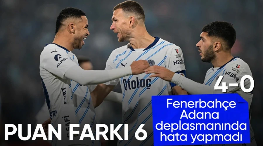 Fenerbahçe, Adana Demirspor karşısında 4 golle güldü: Adana Demirspor - Fenerbahçe - CANLI SKOR