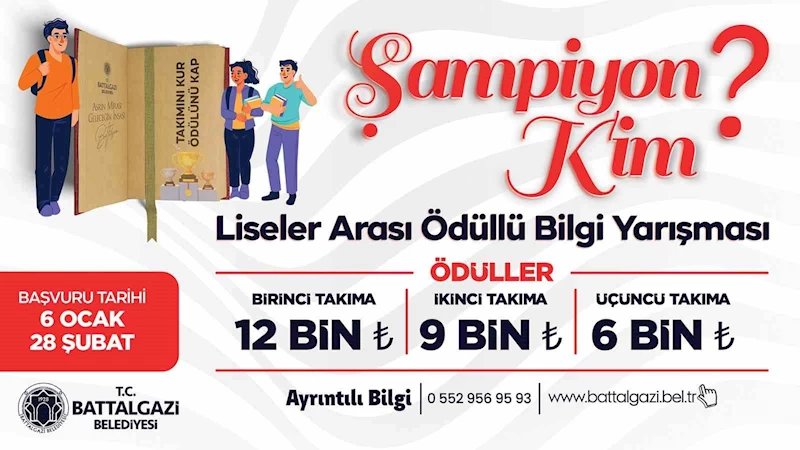 Battalgazi Belediyesi’nden liselerarası bilgi yarışması
