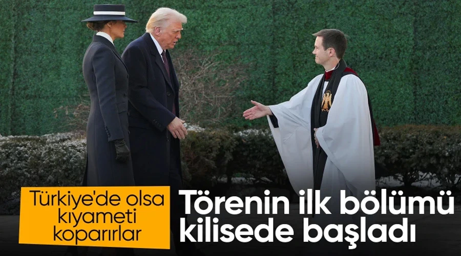 Trump ve Eşi Melania, Yemin Töreni Öncesi St. John