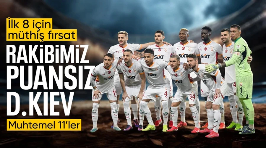 Galatasaray - Dinamo Kiev Kapışmasında Sahne Alacak İlk 11