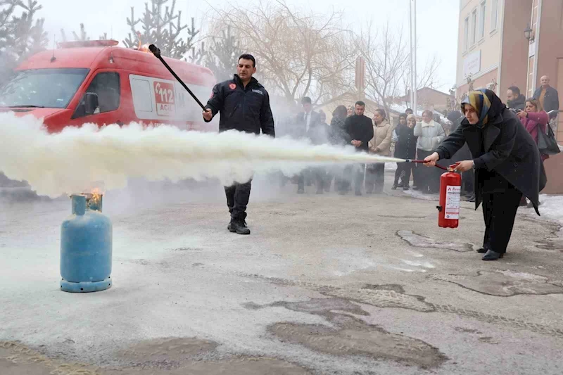 Yangına müdahalede “söndürme cihazı” vurgusu
