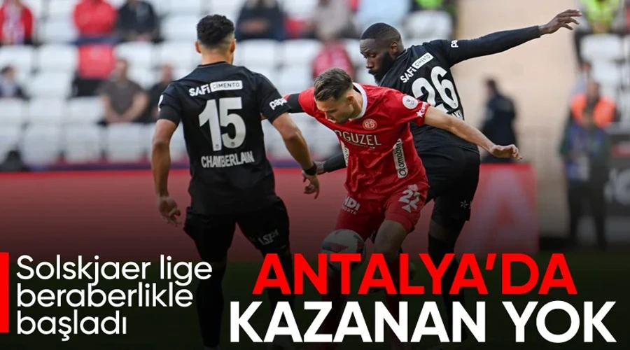 Beşiktaş, Antalyaspor deplasmanında iki puan bıraktı