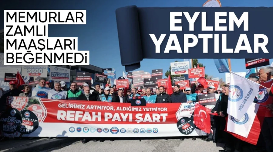 Memurlardan Bakanlık Önünde İsyan: 