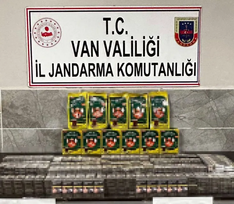 Van’da bin 460 paket kaçak sigara ele geçirildi