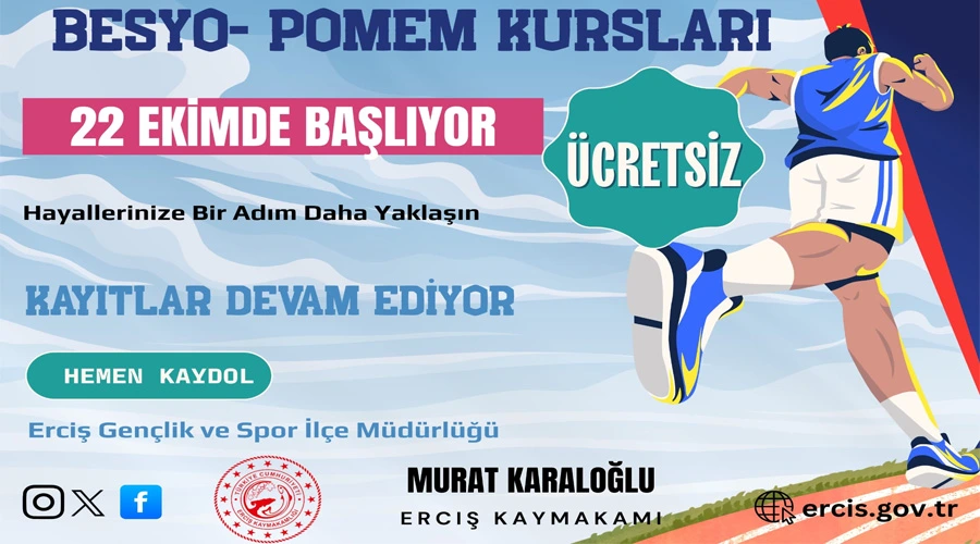 Erciş’te BESYO ve POMEM Hazırlık Kursları Başladı!