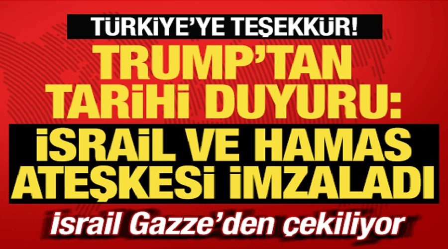Hamas, ateşkesi kabul etti! İmzalar bugün atılacak