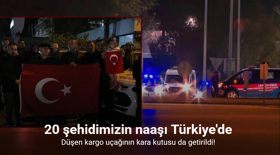 Gürcistan’daki uçak kazasında şehit olan askerlerin naaşları Ankara’da 