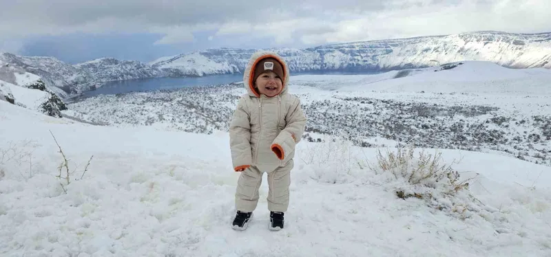 Nemrut Kalderası beyaz gelinliğini giydi
