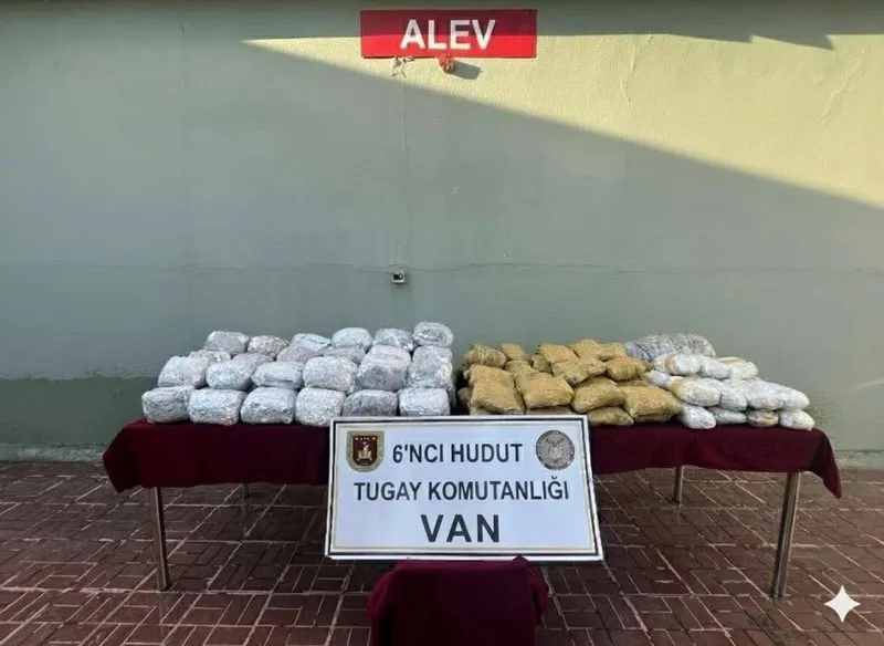 Van sınır hattında 109 kilogram uyuşturucu ele geçirildi
