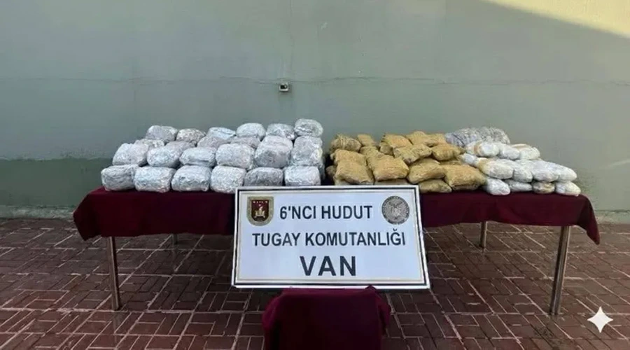 Van sınır hattında 109 kilogram uyuşturucu ele geçirildi
