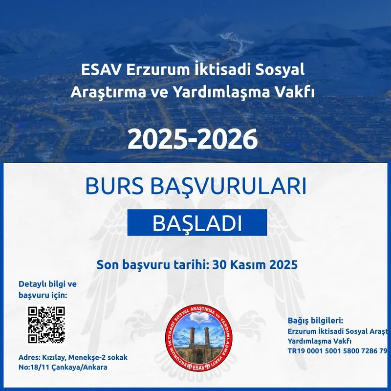 ESAV’dan Erzurumlu öğrencilere burs
