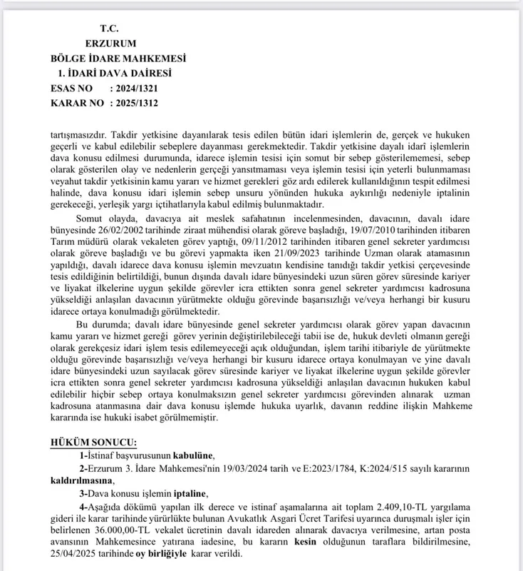 Iğdır İl Özel İdaresi’nde görev değişikliği krizi: Mehmet Nuri Turan ikinci kez görevden alındı
