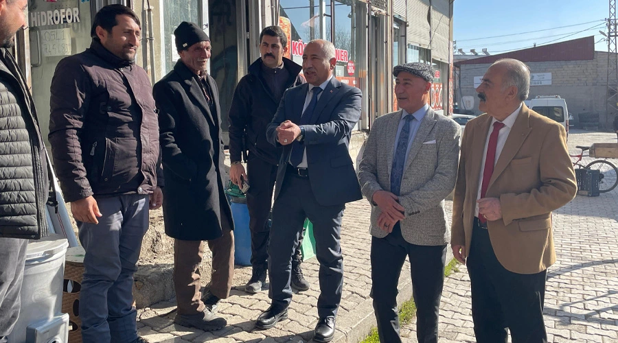 MHP Van İl Başkanı Güngöralp, Özalp ve Saray Esnafıyla Buluştu: 