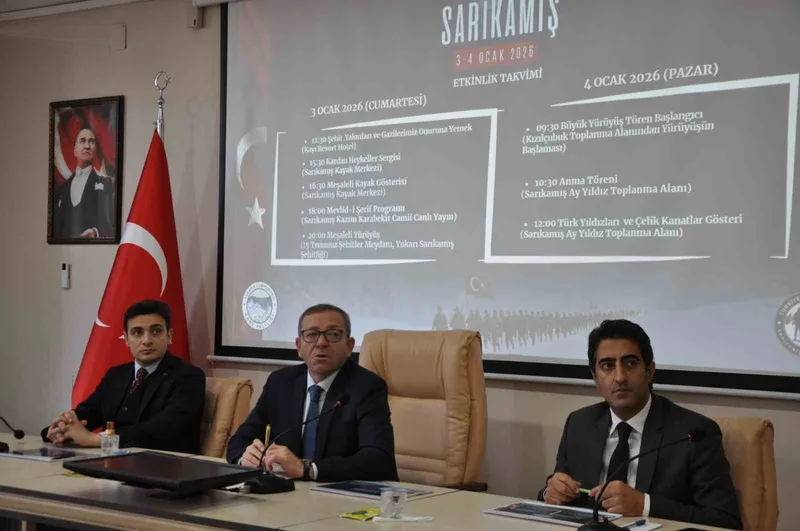 Sarıkamış Şehitleri 3-4 Ocak’ta anılacak
