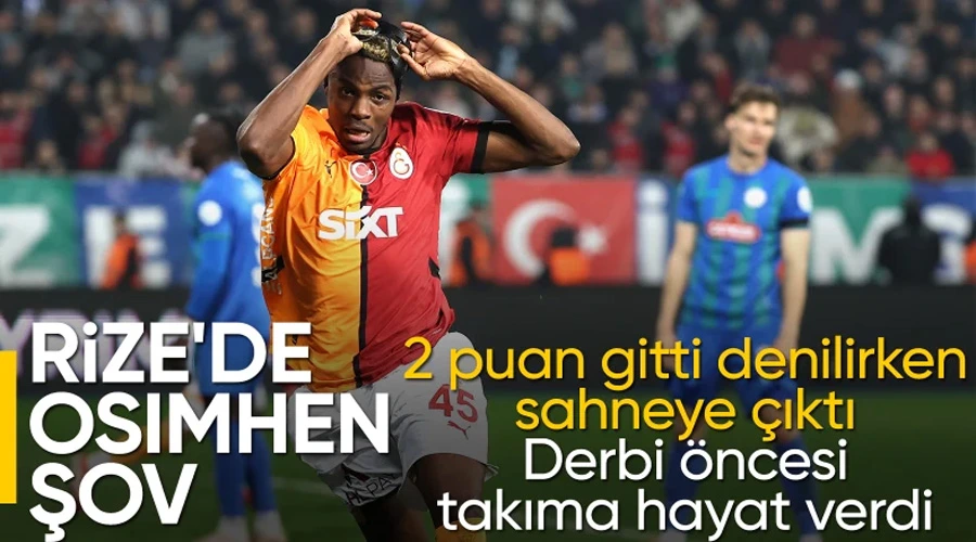  Lider Galatasaray, Rizespor deplasmanında kazandı: Rizespor - Galatasaray - CANLI SKOR