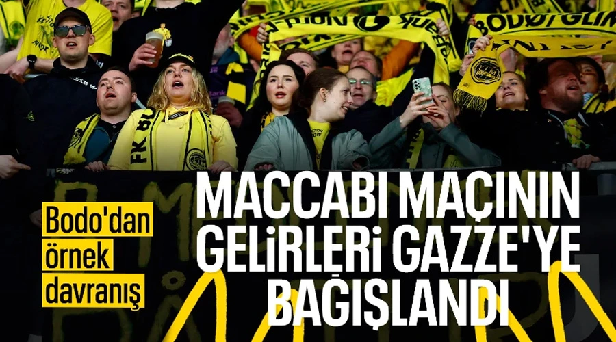 Norveçli Bodo/Glimt, Maccabi Maç Gelirini Gazze