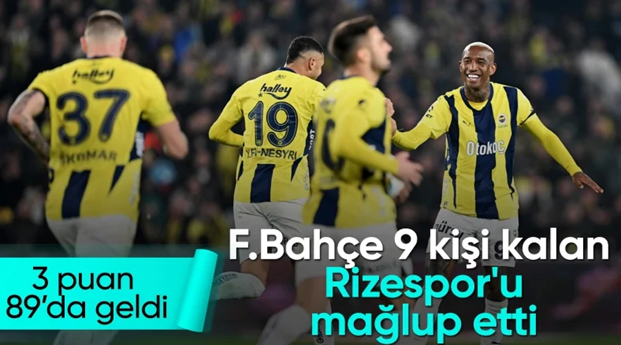  Fenerbahçe - Rizespor - CANLI SKOR