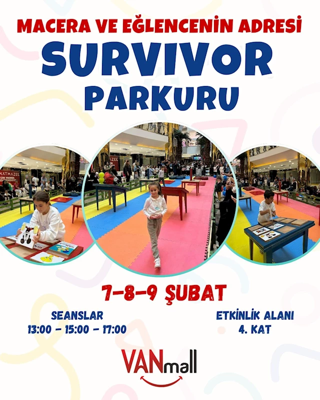 Van Mall AVM’den çocuklara survivor parkuru
