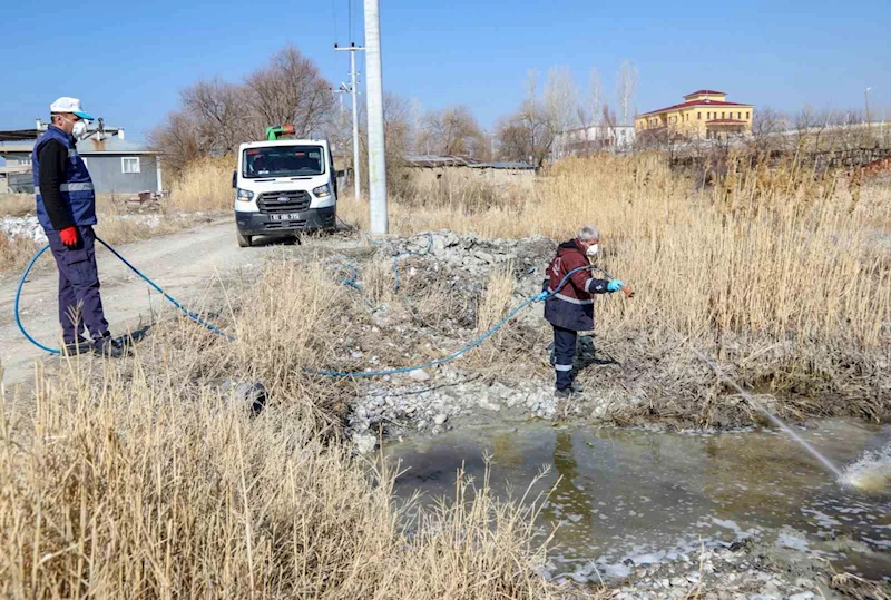 Van Büyükşehir Belediyesi vektörle mücadele startını verdi
