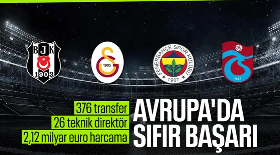 Süper Lig Devleri Avrupa Arenasında Beklenen Başarıyı Yakalayamıyor: 2,12 Milyar Euro