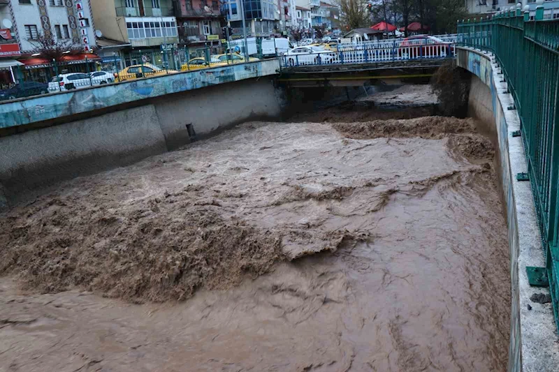 Oltu Çayı’nda tehlike yükseliş
