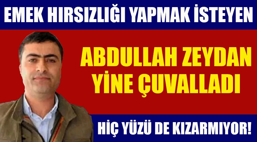 Emek Hırsızlığı Yapmak İsteyen DEM